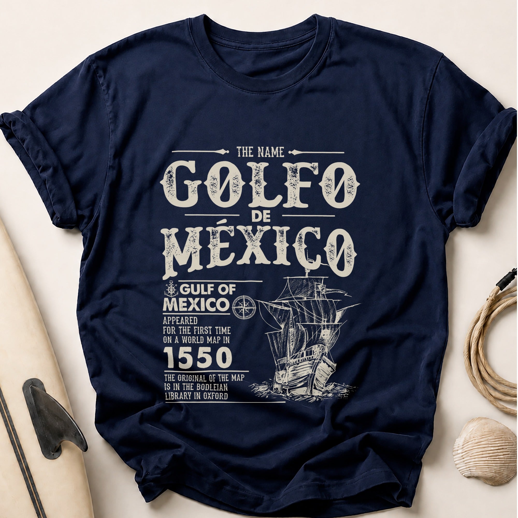 Gulf Of Mexico Tee - Navy