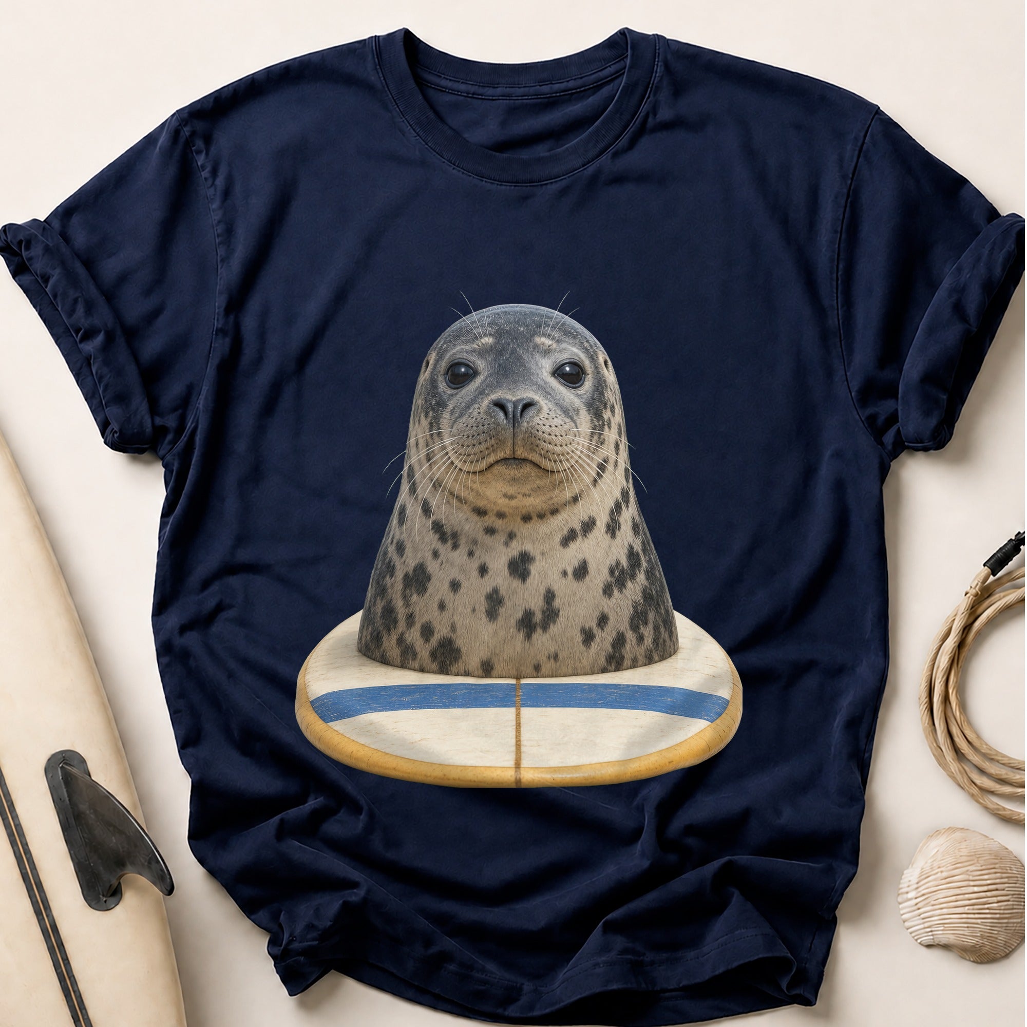 Harbour Seal Tee - Navy