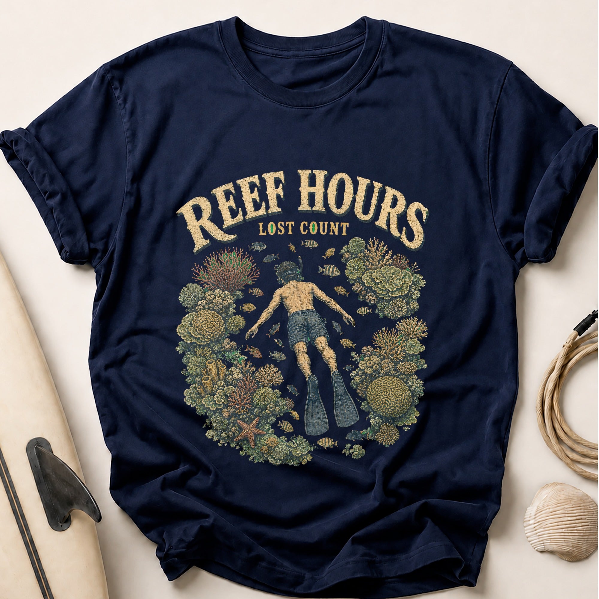 Lost Count Tee - Navy