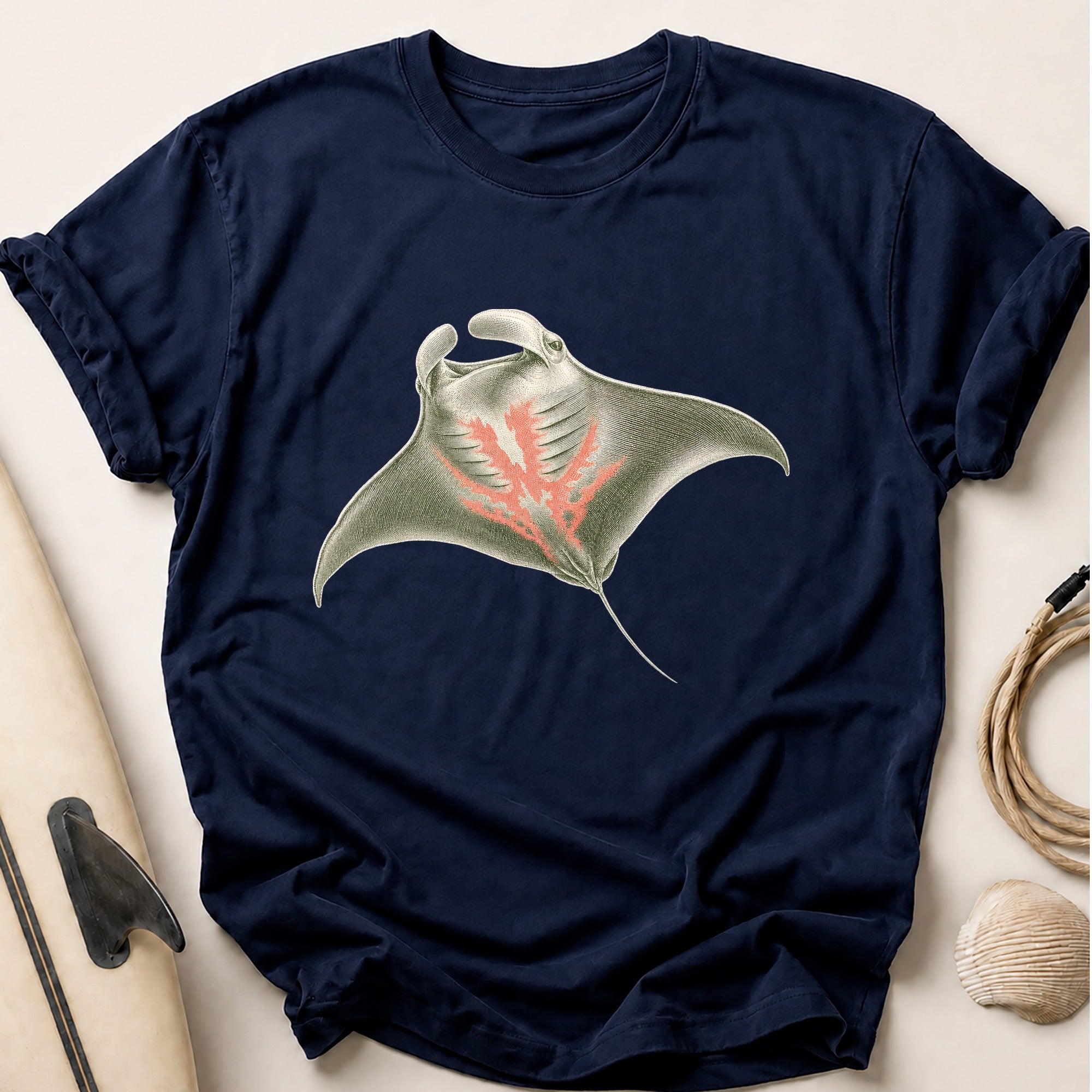 Manta Gliding Tee - Navy