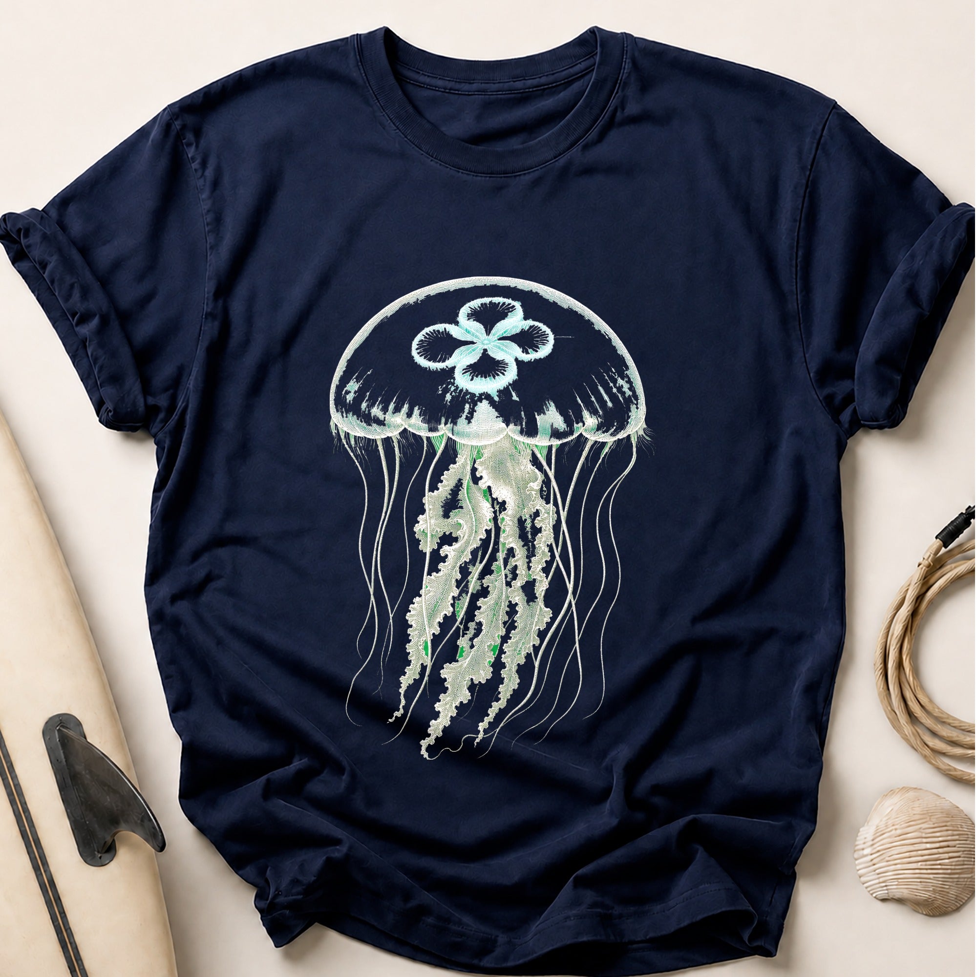 Moon Jellyfish Tee - Navy
