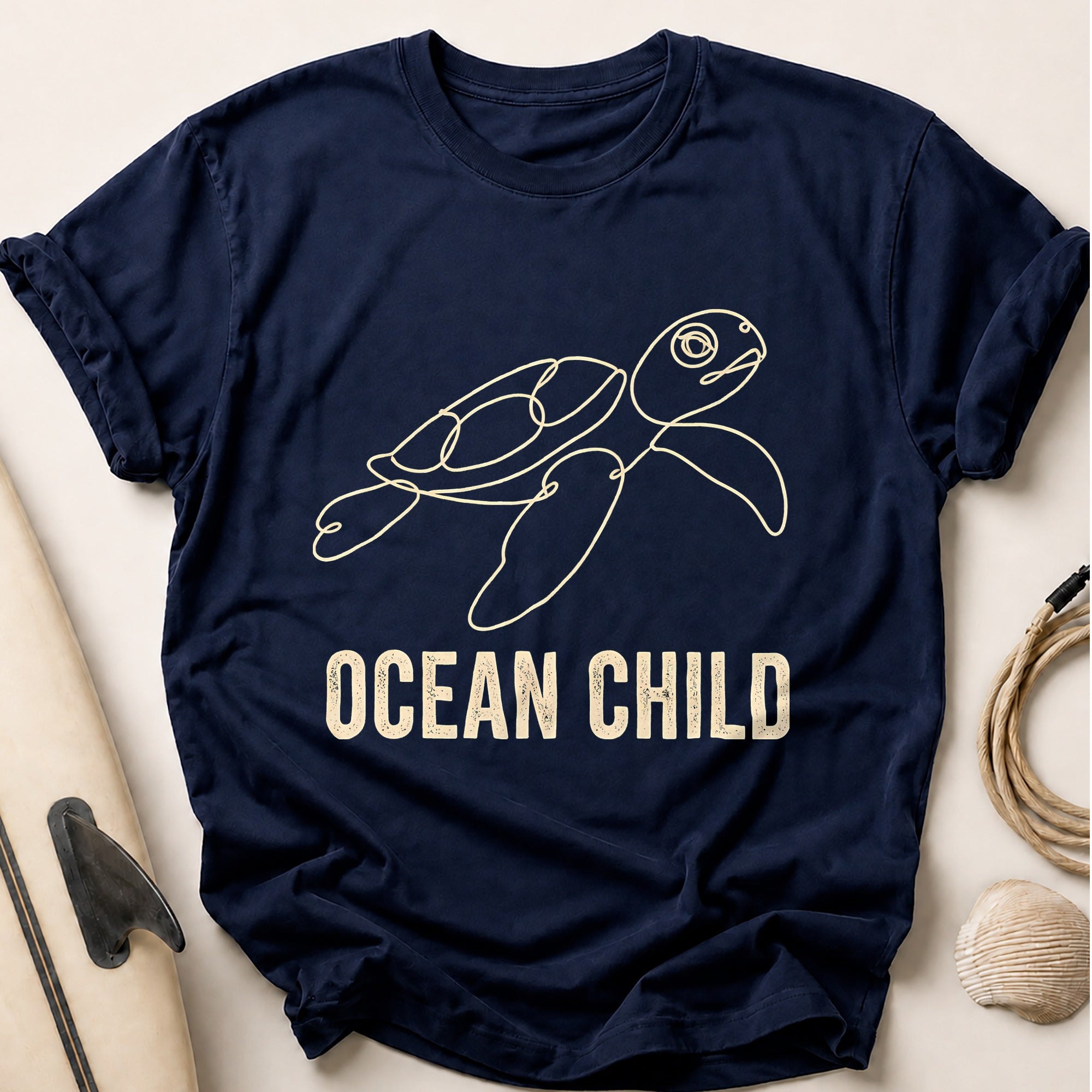 Ocean Child Tee - Navy