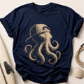 Octopus In Cap Tee - Navy