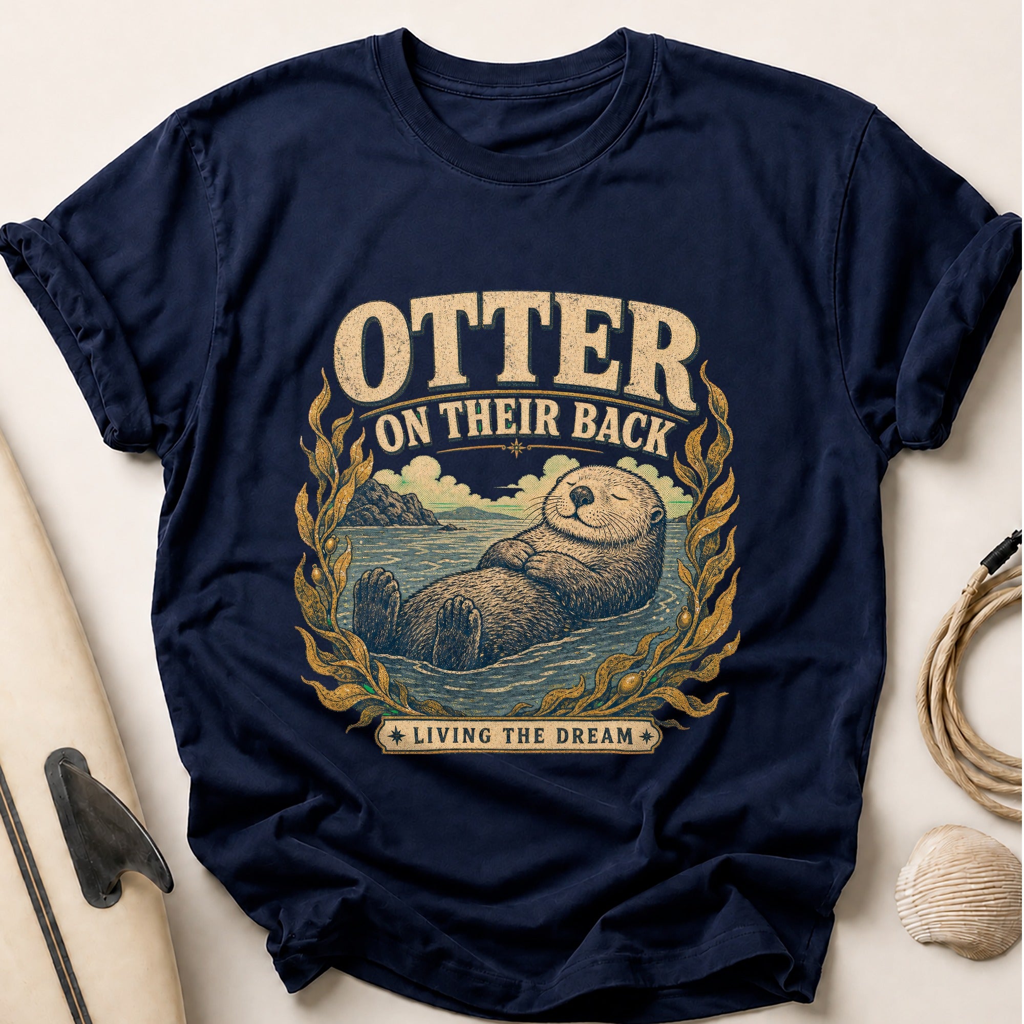 Otter Living The Dream Tee - Navy
