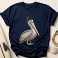 Pelican in Beanie Tee - Navy