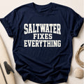 Saltwater Fixes Everything Tee - Navy