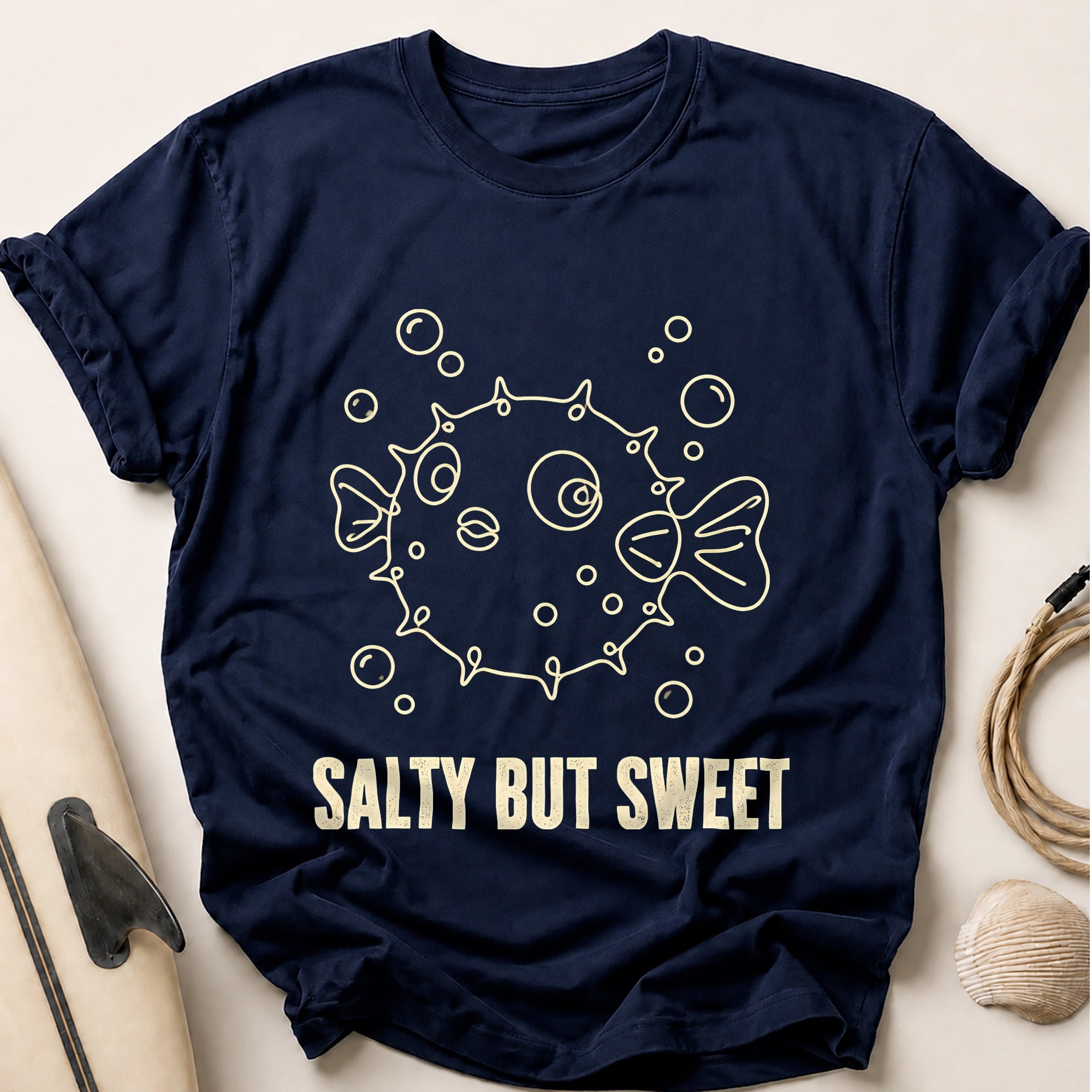 Salty But Sweet Tee - Navy