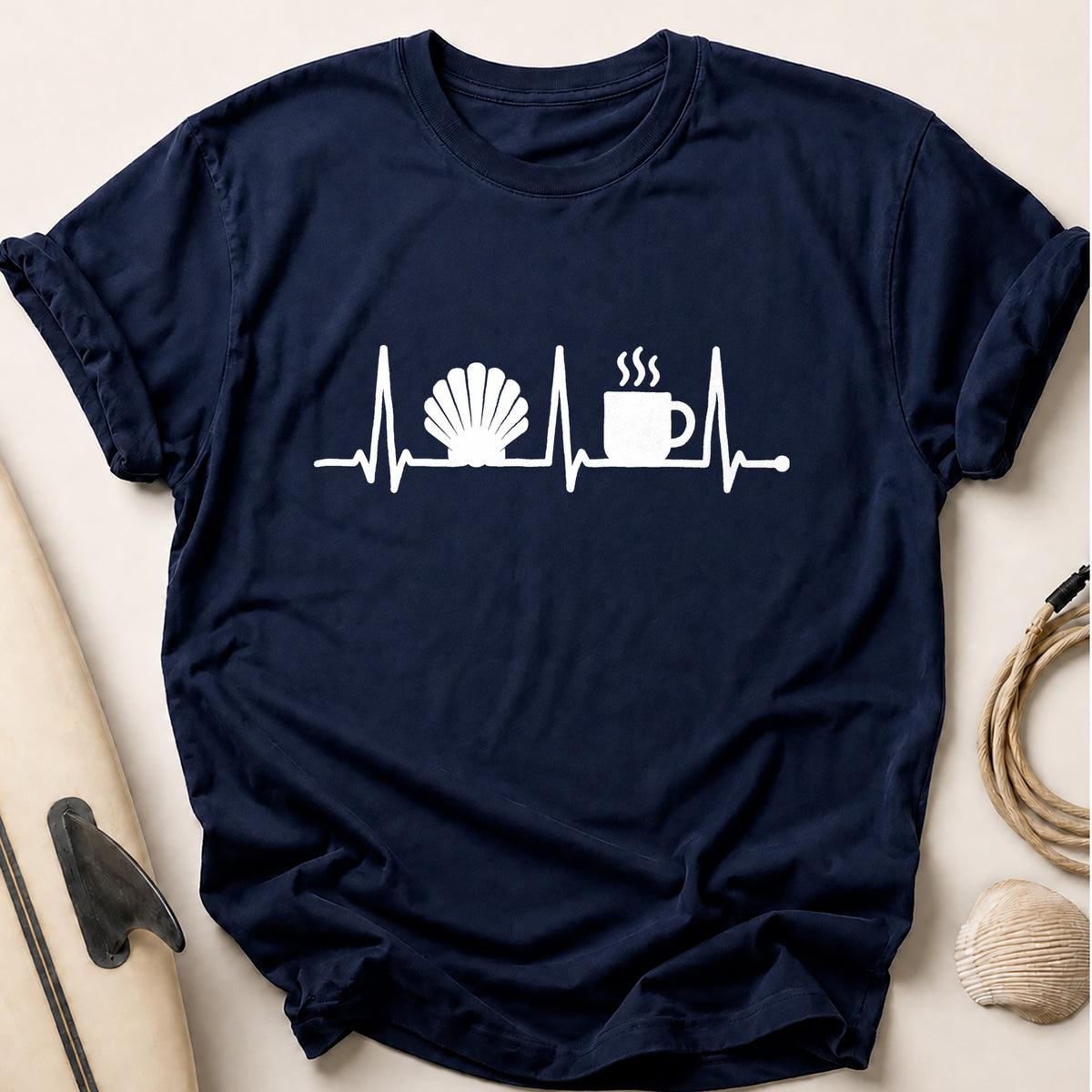 Sea And Coffee 34 Tee - Navy