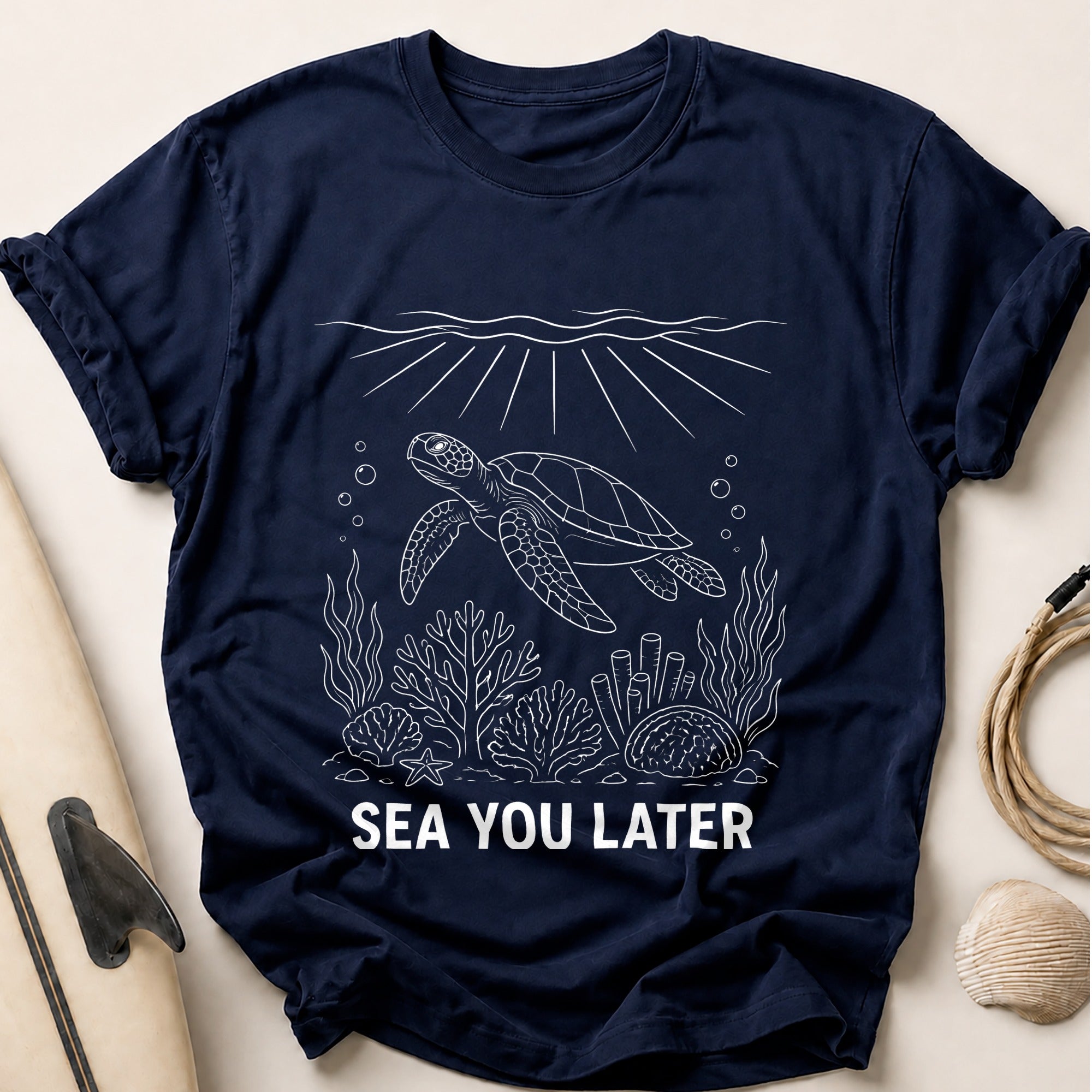 Sea You Later Tee - Navy