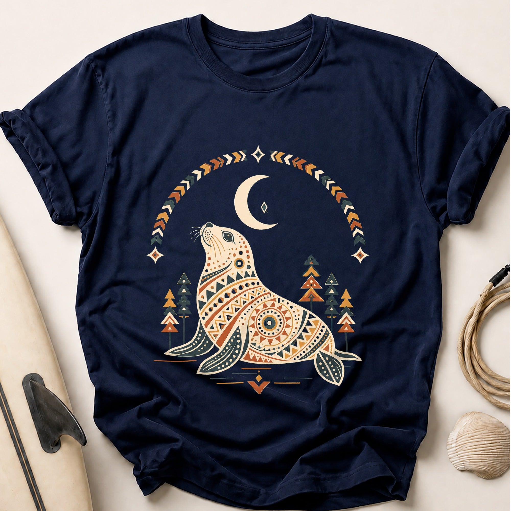Seal Spirit Tee - Navy