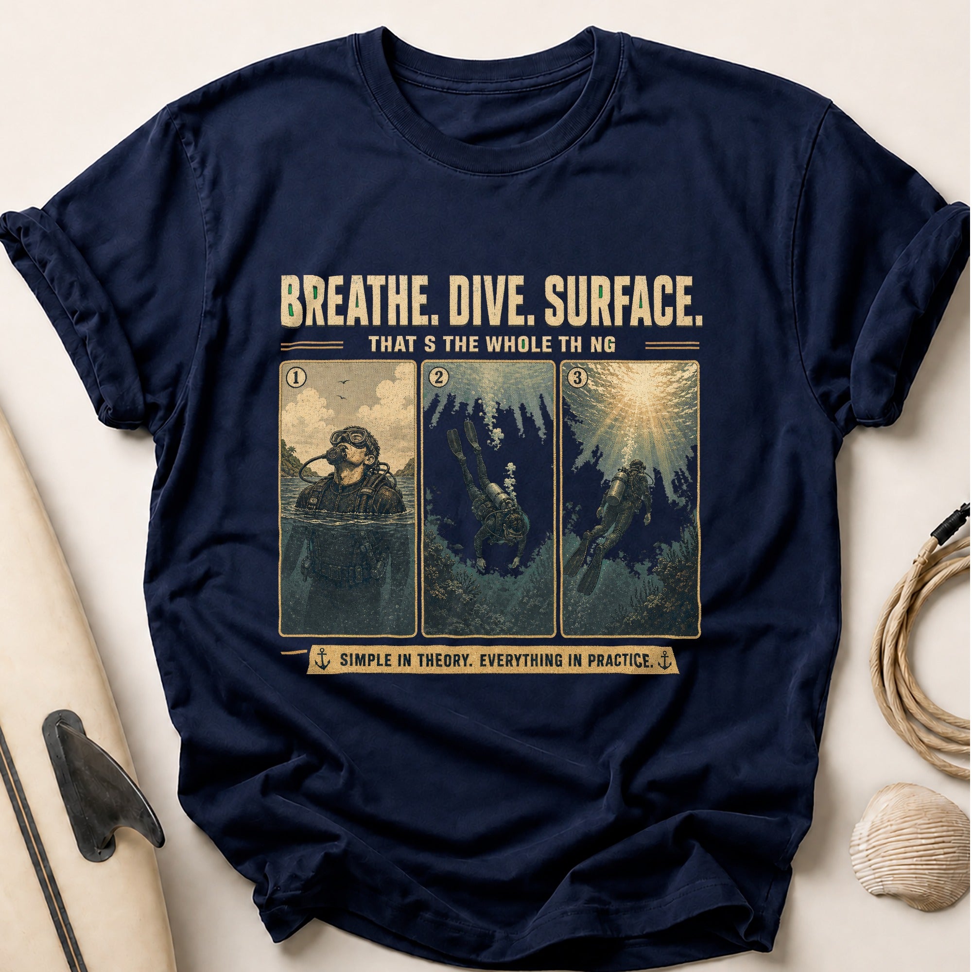 Simple In Theory Tee - Navy