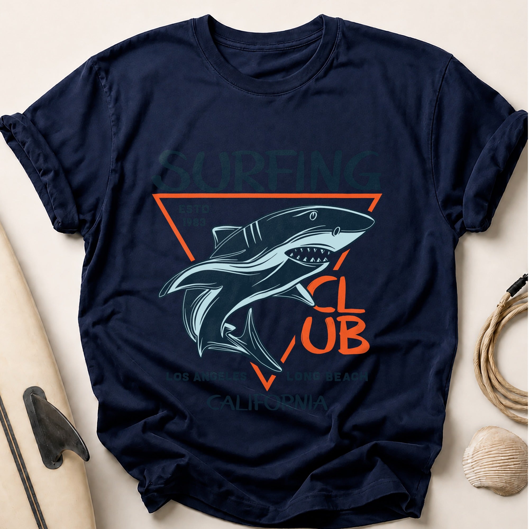 Surfing Estd 1983 Tee - Navy