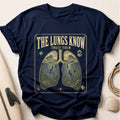 The Lungs Know Tee - Navy
