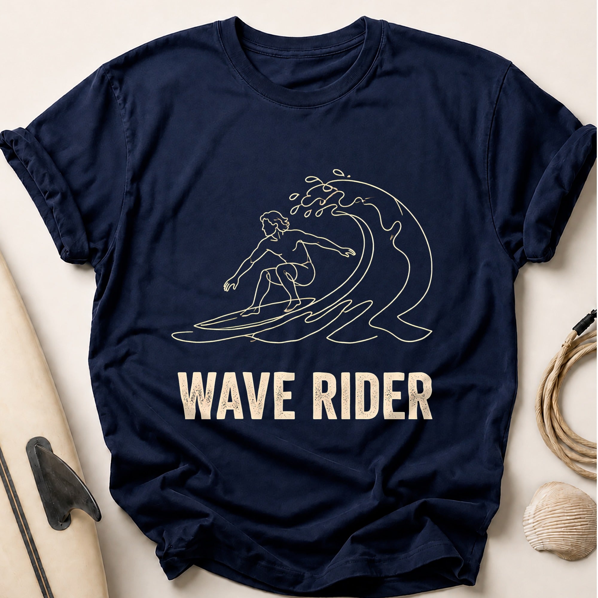 Wave Rider Tee - Navy