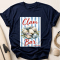 Clam Bar Steamed Seafood Casual Tee - Navy