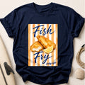 Fish Fry Friday Nights Seafood Lover Funny Tee - Navy