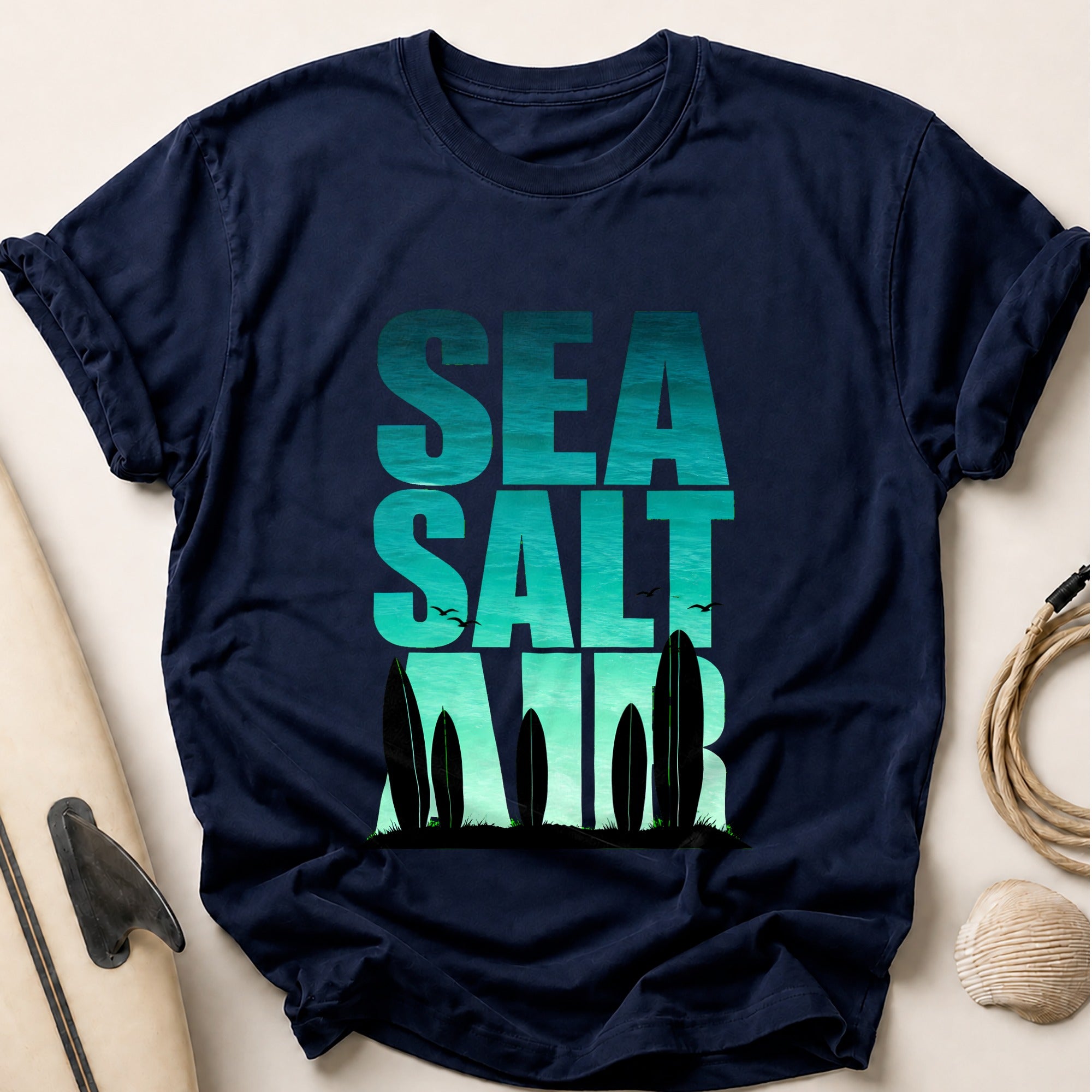 Sea Salt Cactus Desert Vintage Tee - Navy