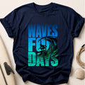 Waves for Days Surfer Tee - Navy