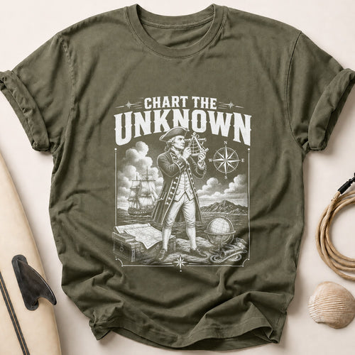 Chart the Unknown Tee - Olive