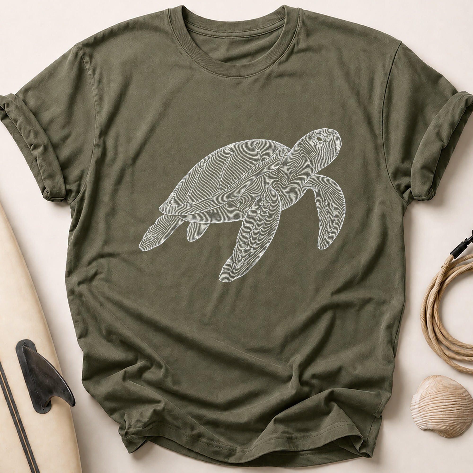 Sea Turtle Tee - Olive