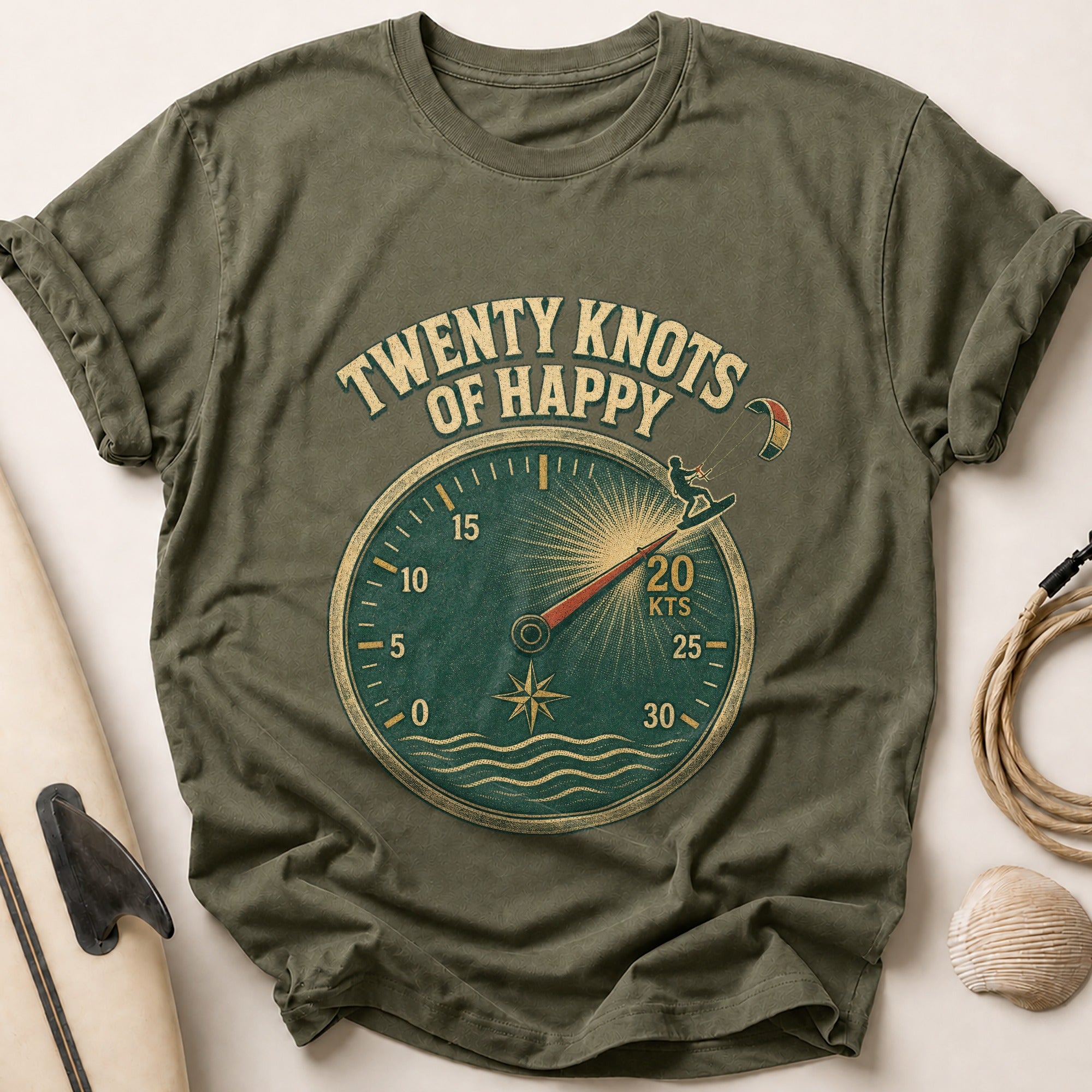 Twenty Knots of Happy Tee - Olive