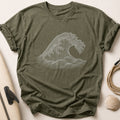 Cresting Wave (Multi-Line) Tee - Olive