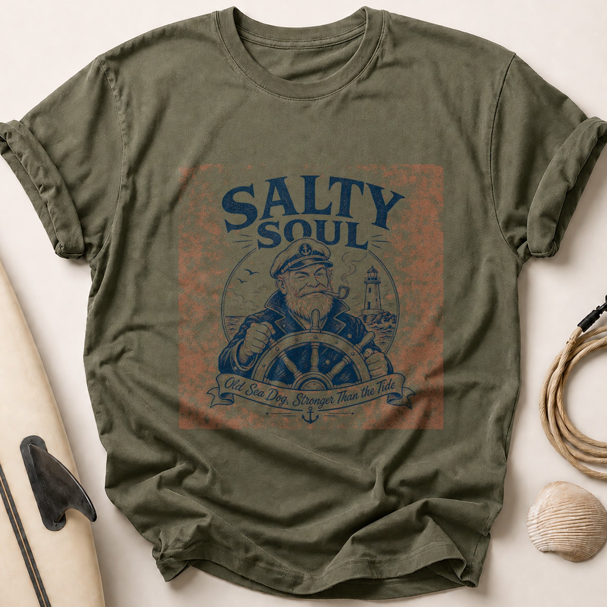 Salty Soul Tee - Olive
