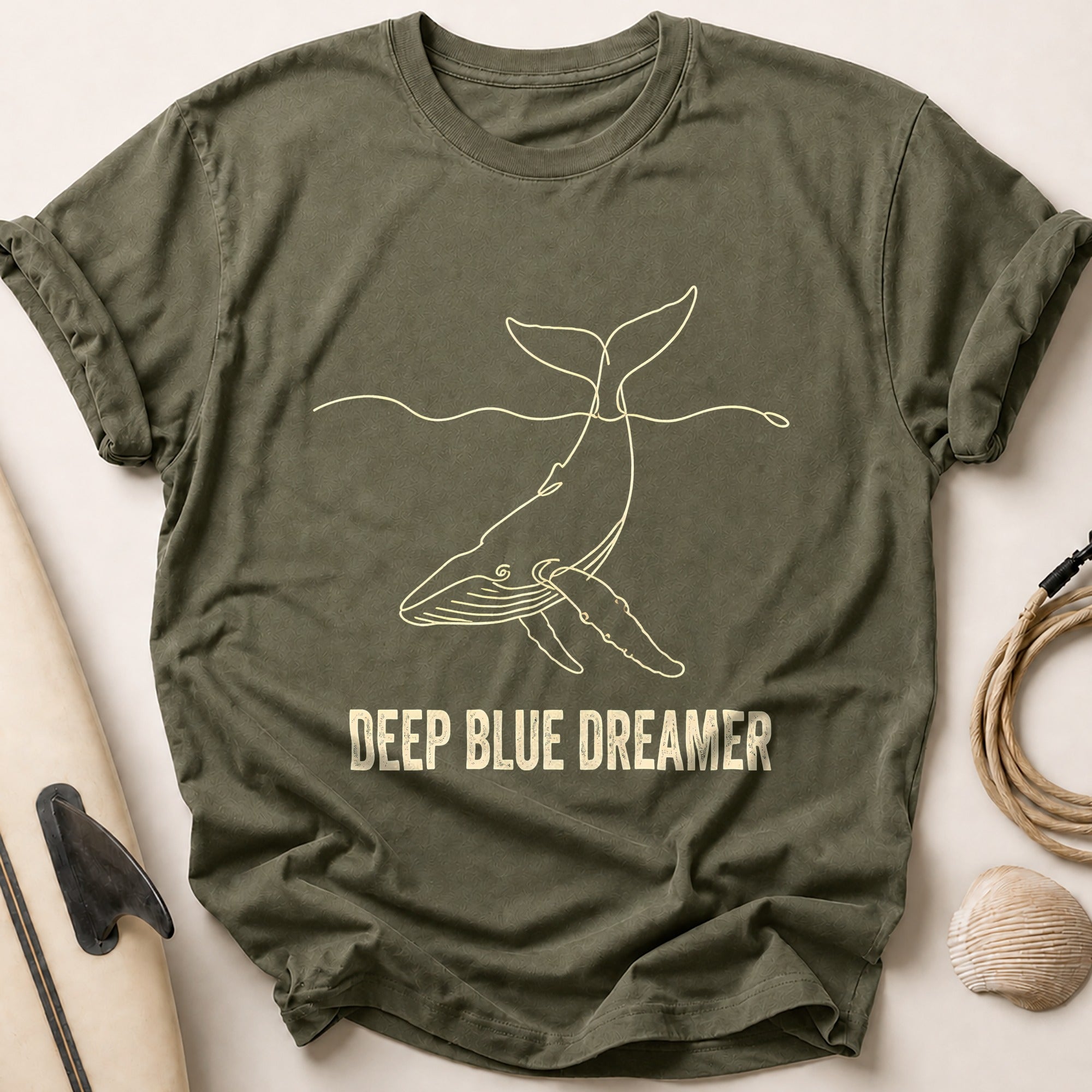 Deep Blue Dreamer Tee - Olive