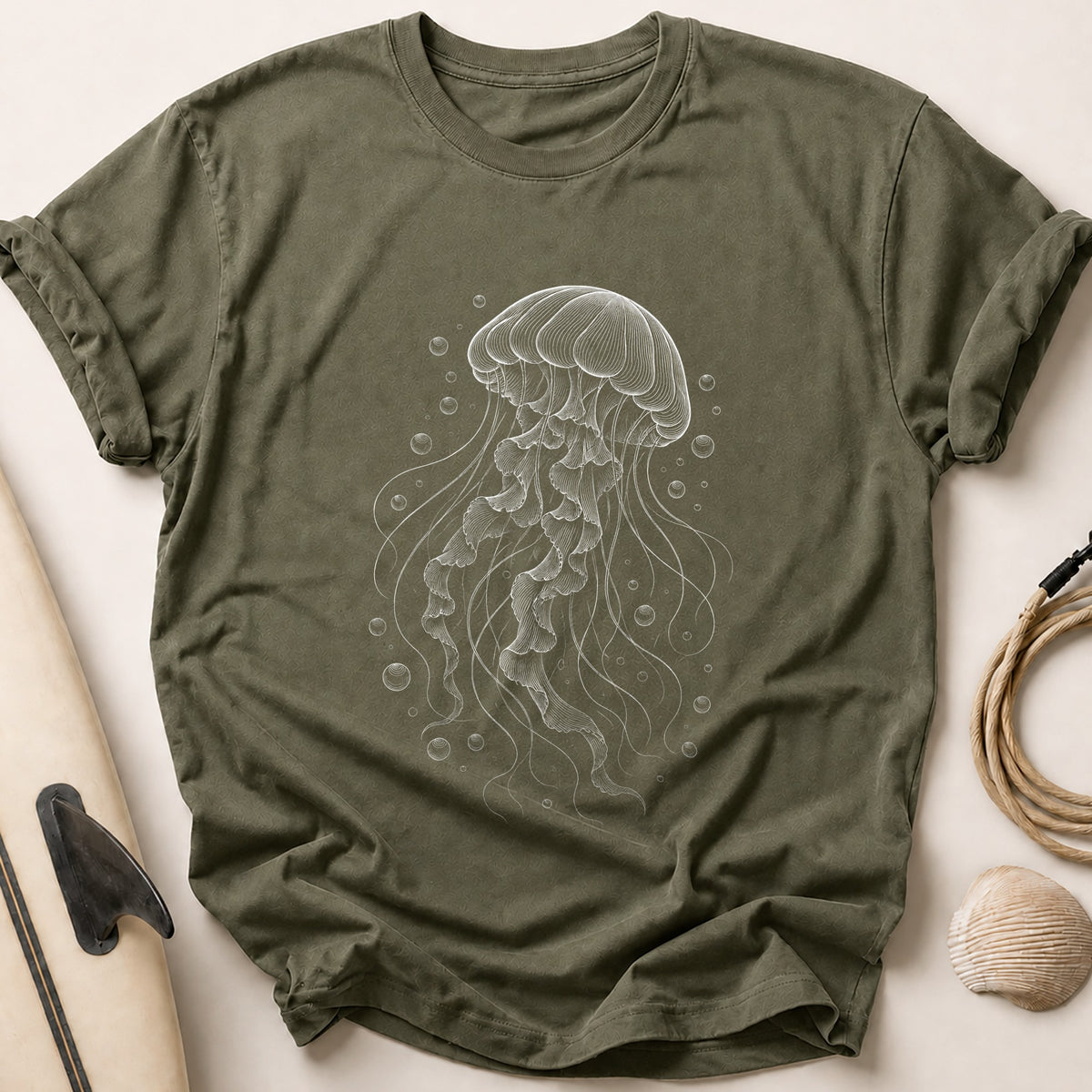 Deep Sea Drift Tee - Olive
