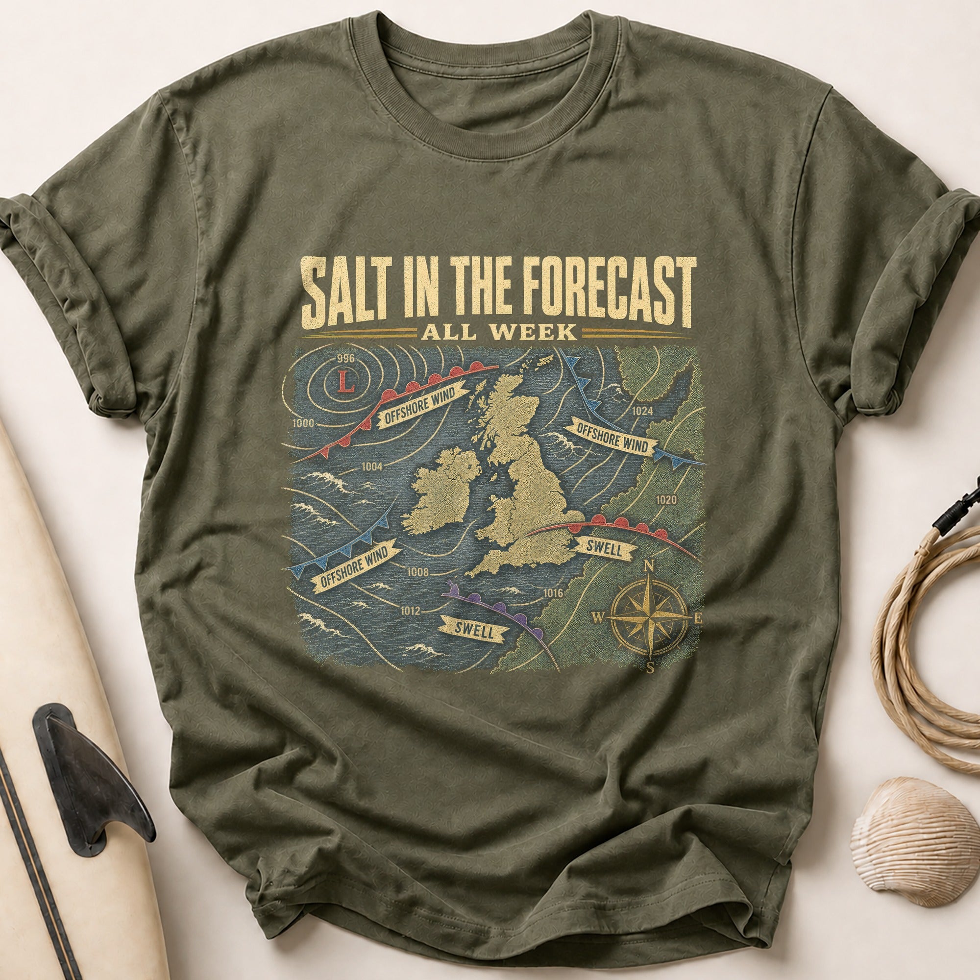 Forecast All Week Tee - Olive