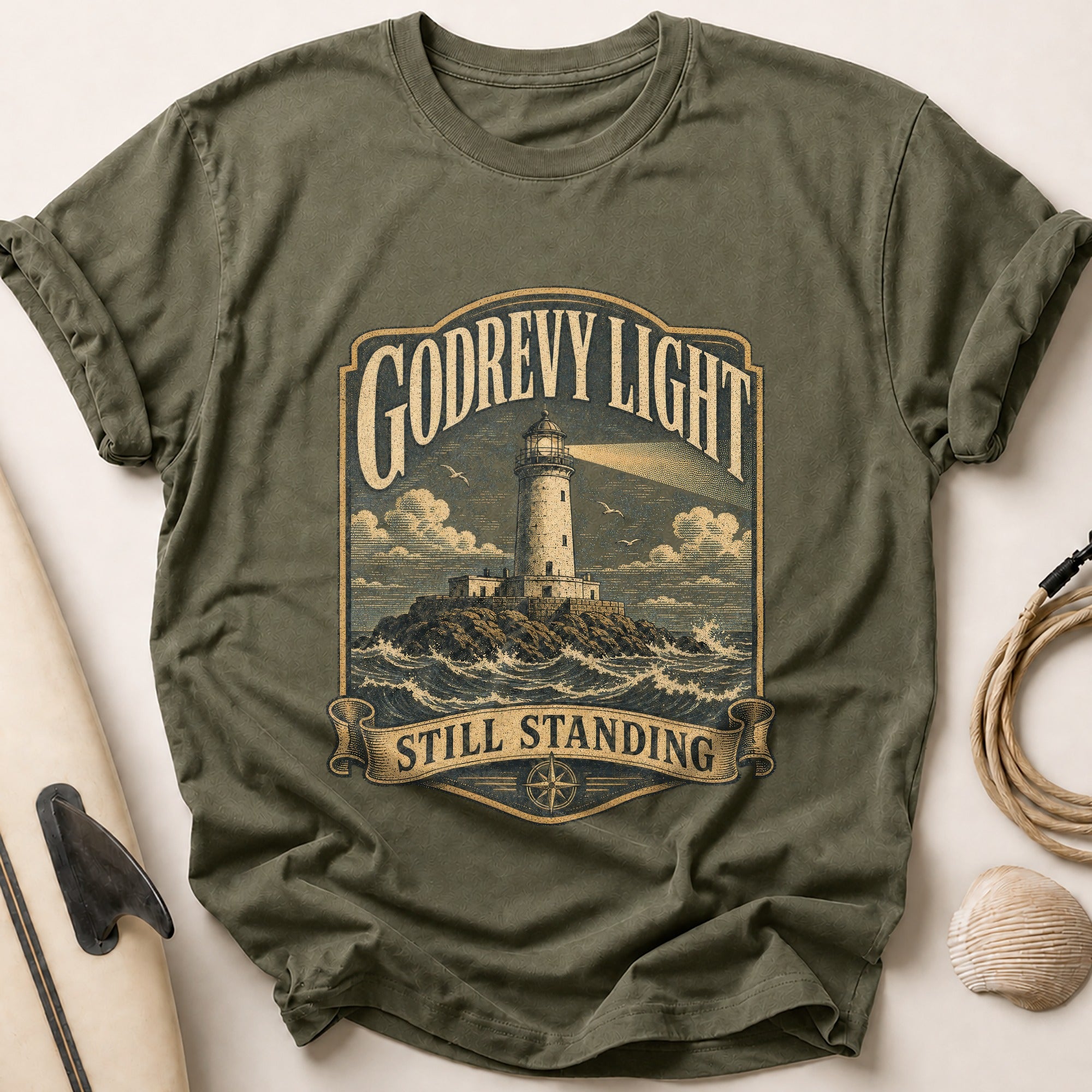 Godrevy Light Tee - Olive