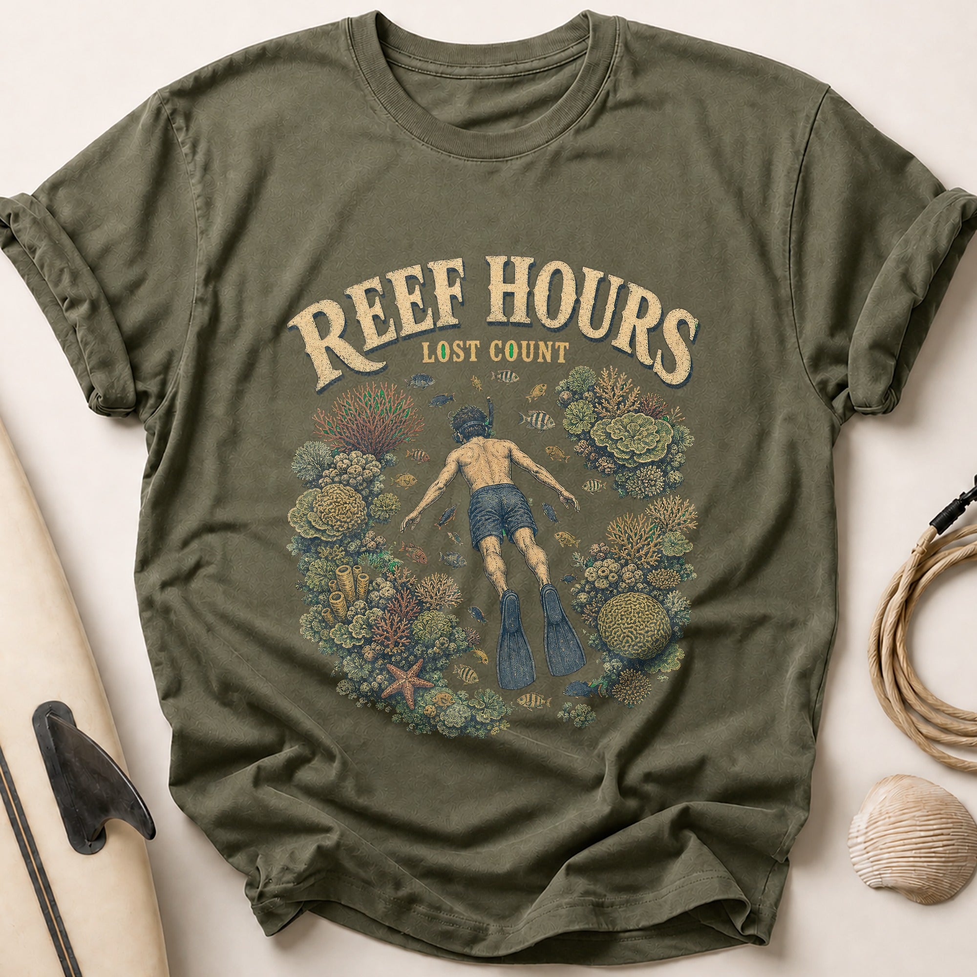 Lost Count Tee - Olive