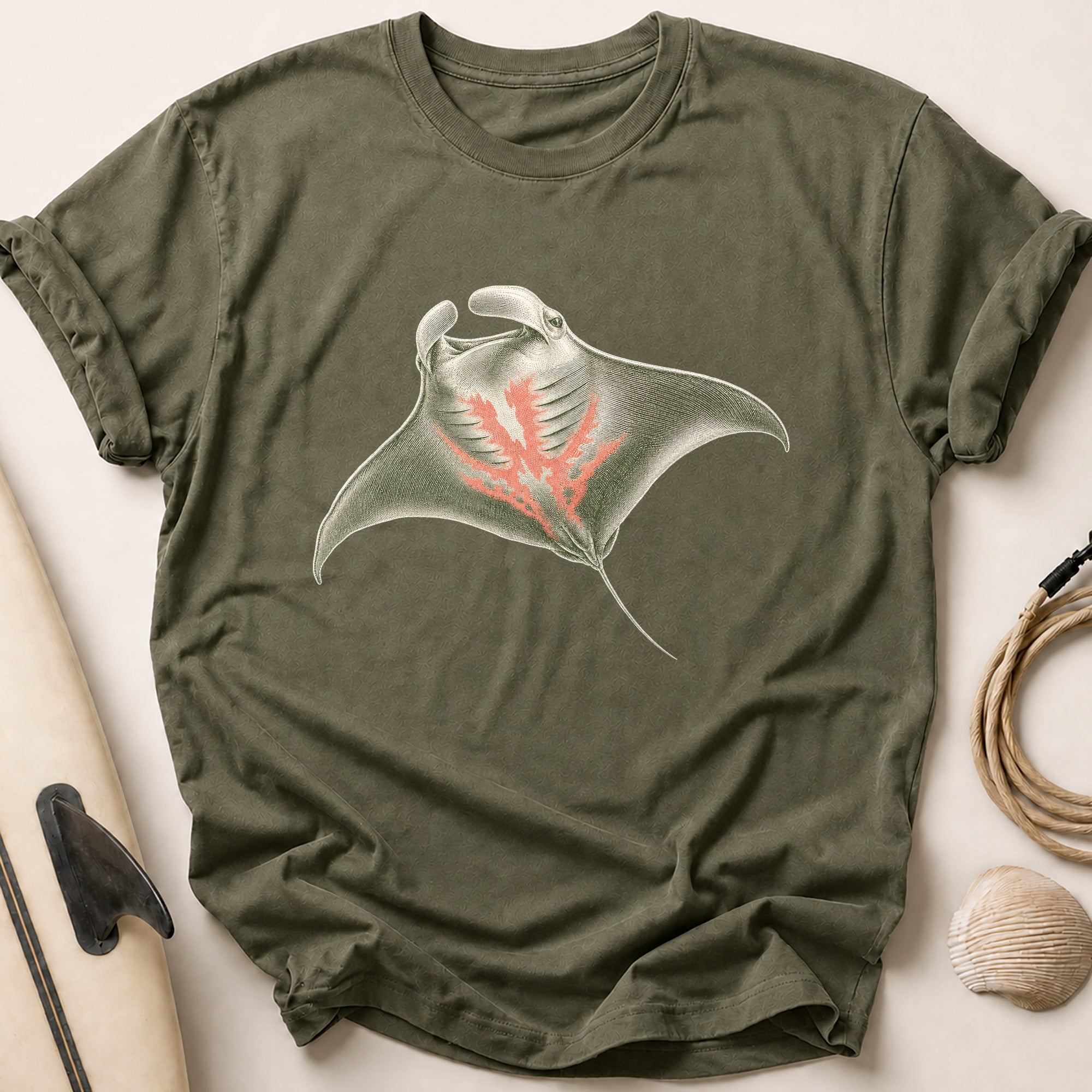 Manta Gliding Tee - Olive