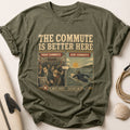 More Waves Less Waiting Tee - Olive
