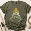Otter In Mustard Tee - Olive