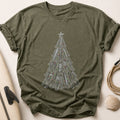 Surfboard Christmas Tree 13 Tee - Olive