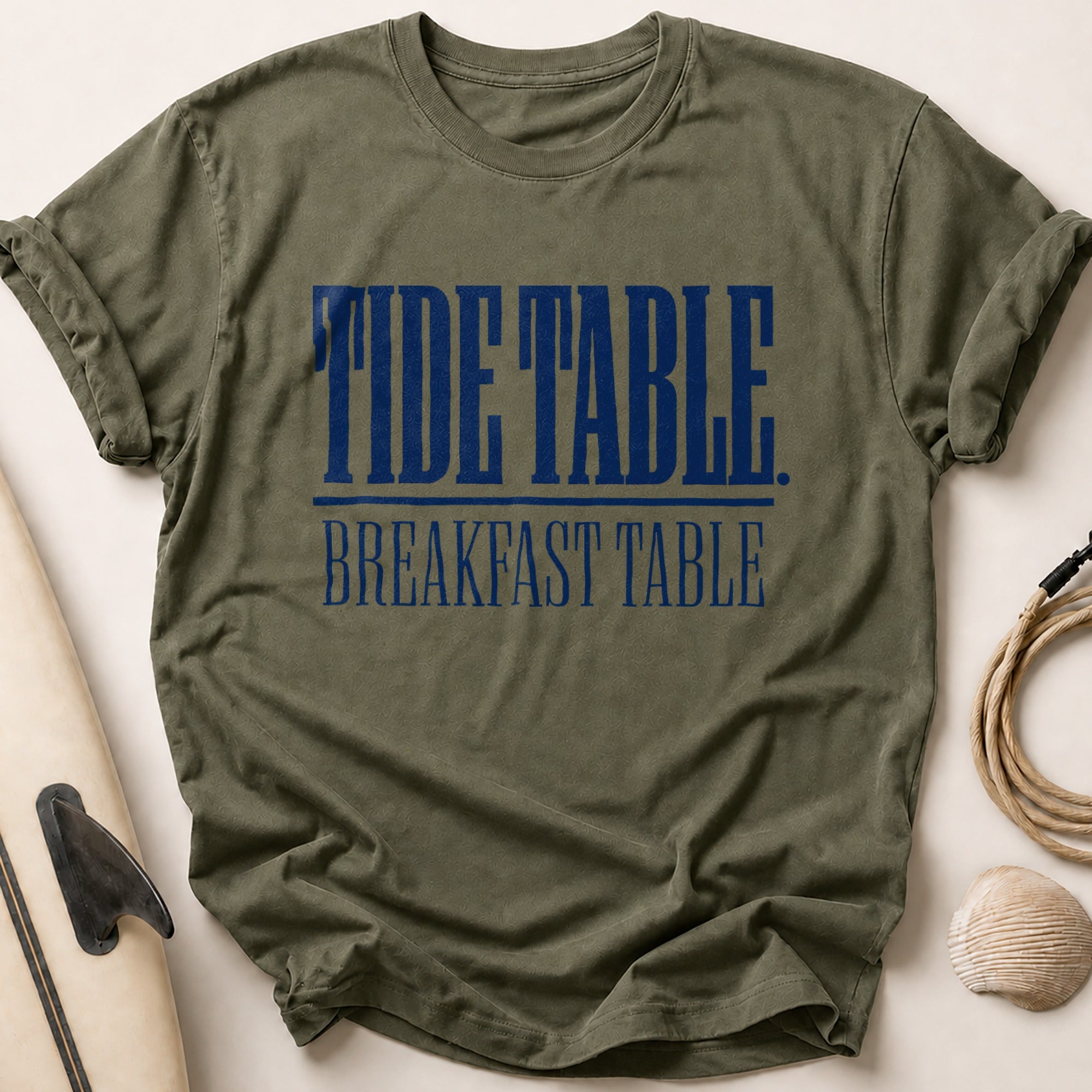 Tide Table Tee - Olive