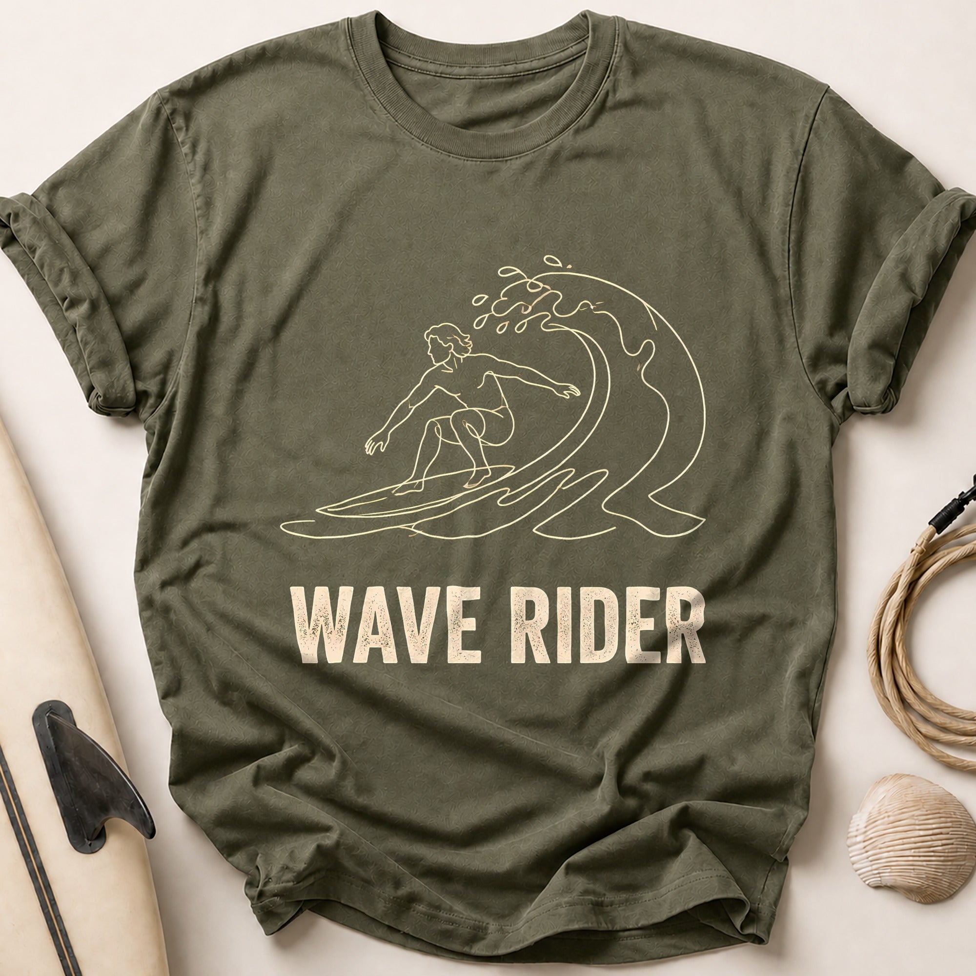 Wave Rider Tee - Olive