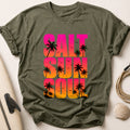 Salt Life Tropical Palm Beach Tee - Olive