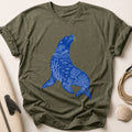 Seal Ocean Marine Wildlife Tee - Olive