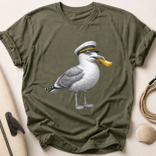 Chip Shop Captain Tee - Olive