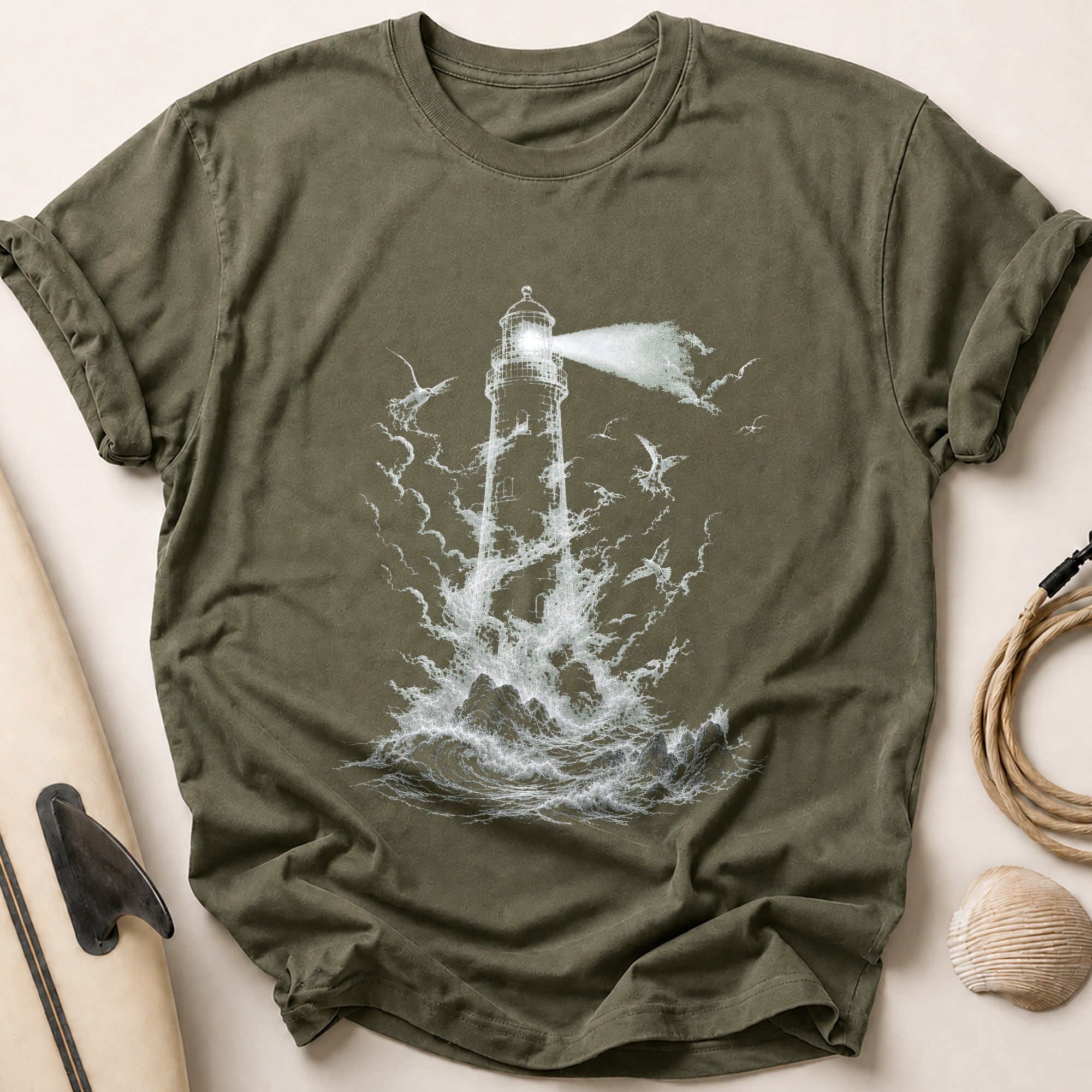 Weathering the Storm Tee - Olive