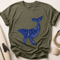 Whale Ocean Marine Animals Tee - Olive