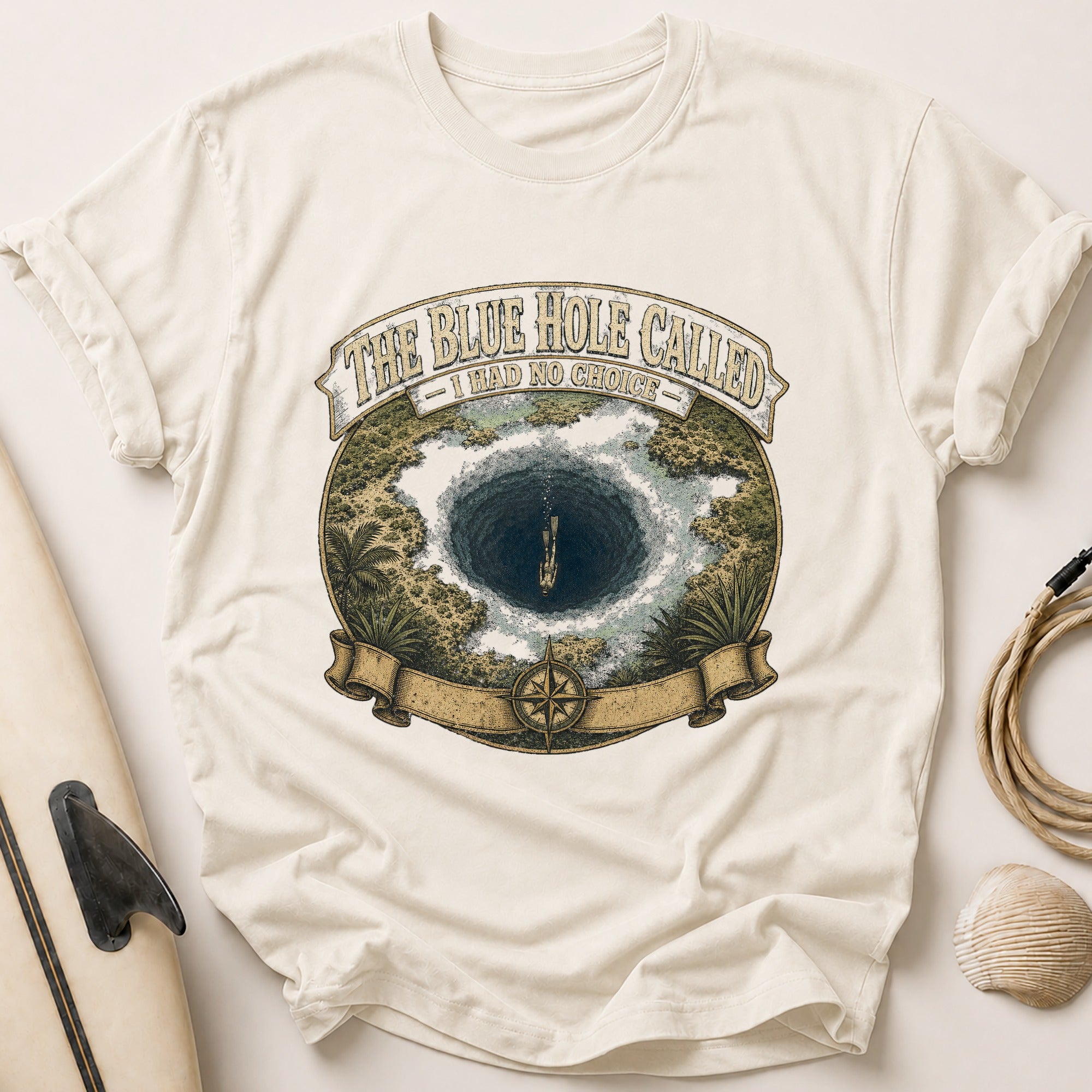 Blue Hole Called Tee - Stone