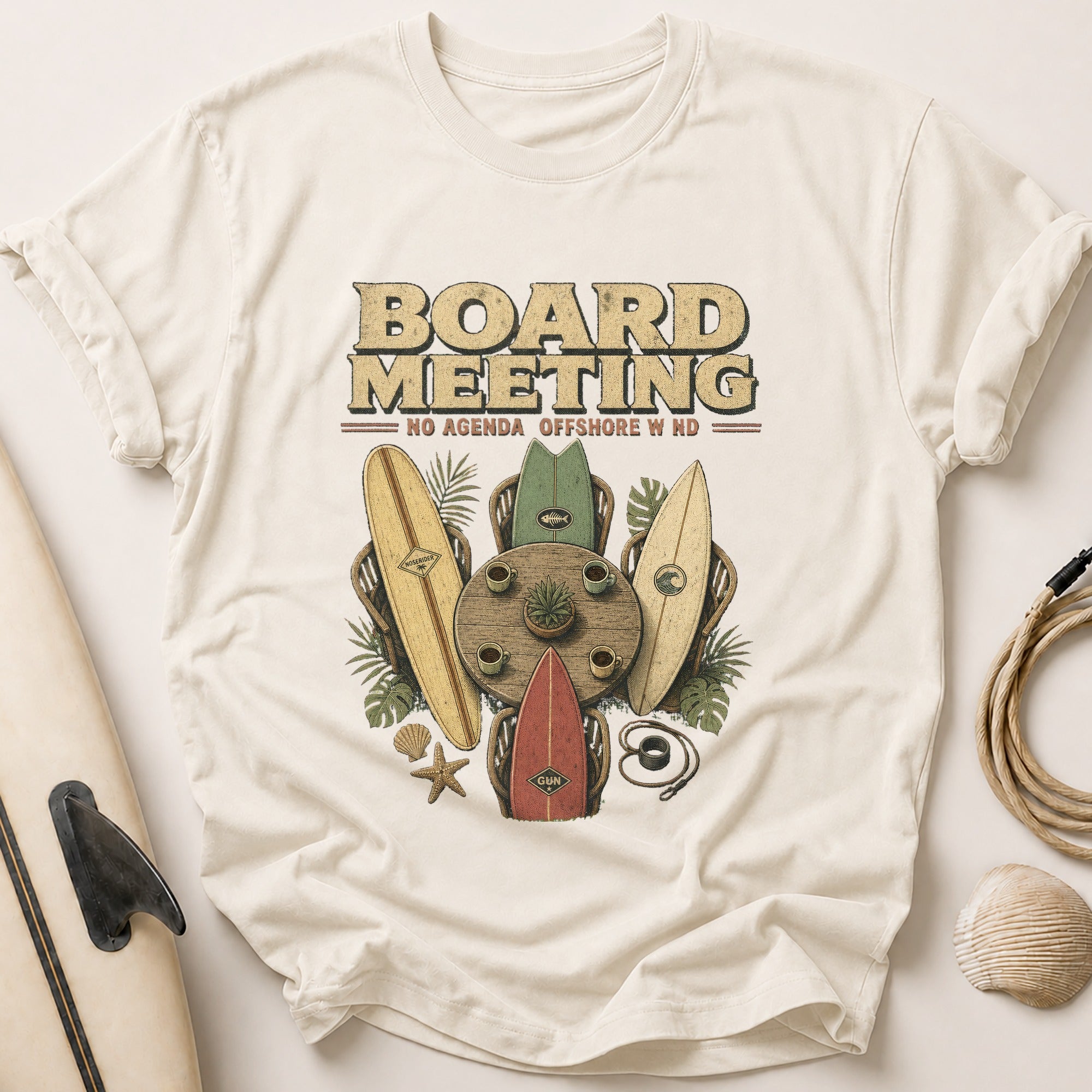 Board Meeting Offshore Tee - Stone