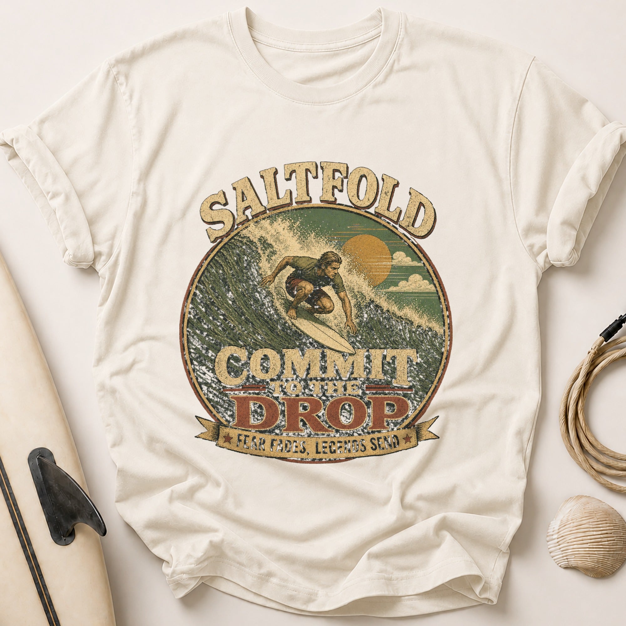 Commit To The Drop Tee - Stone