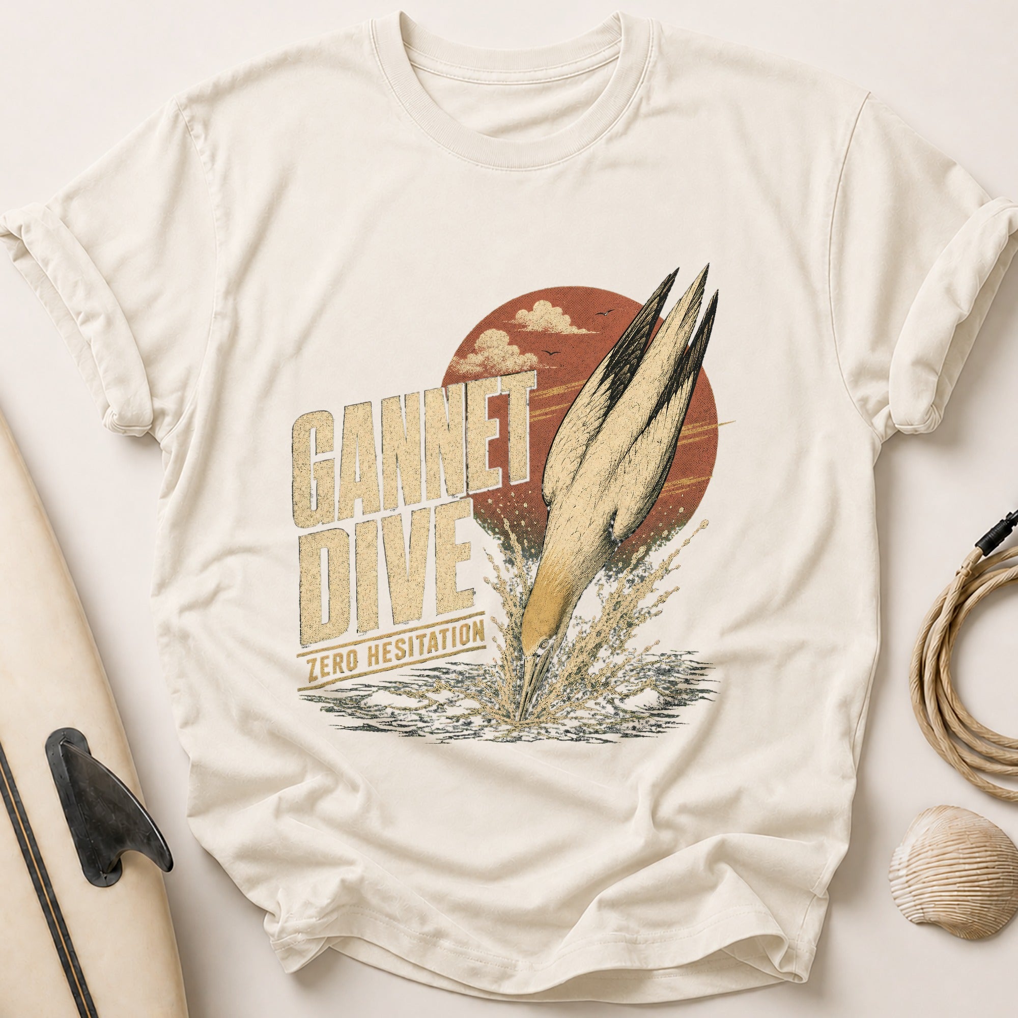 Gannet Dive Tee - Stone