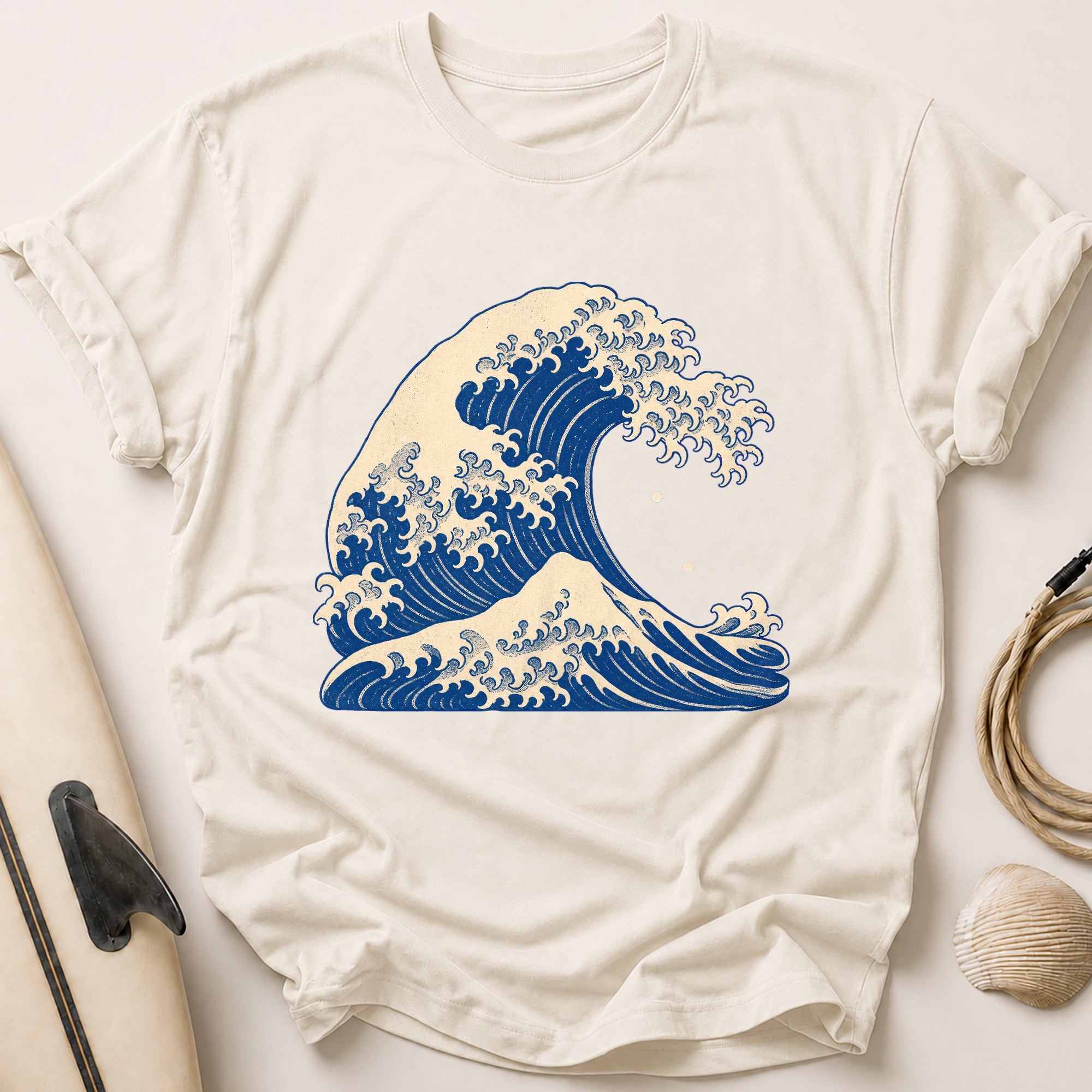 Great Wave Tee - Stone