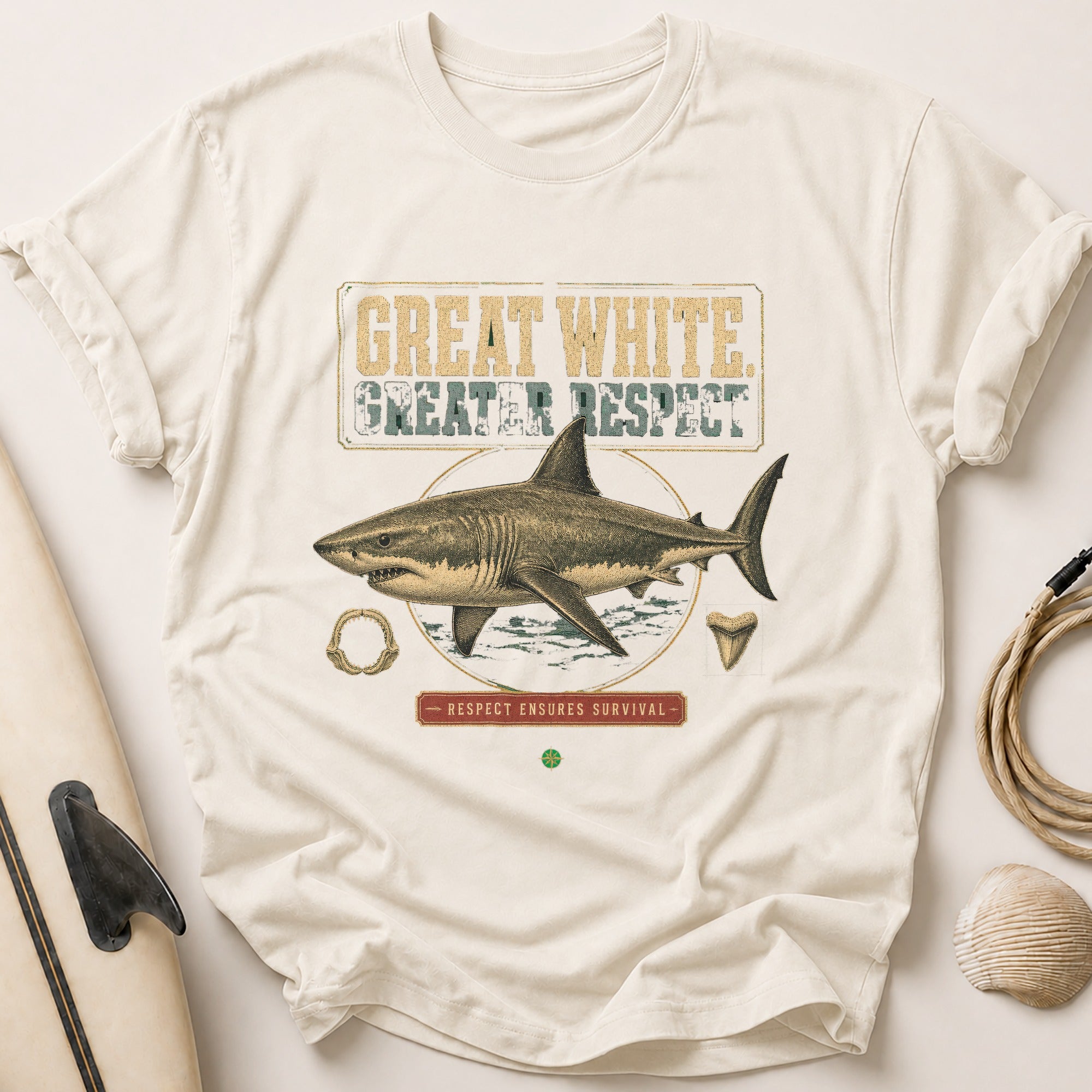 Greater Respect Tee - Stone