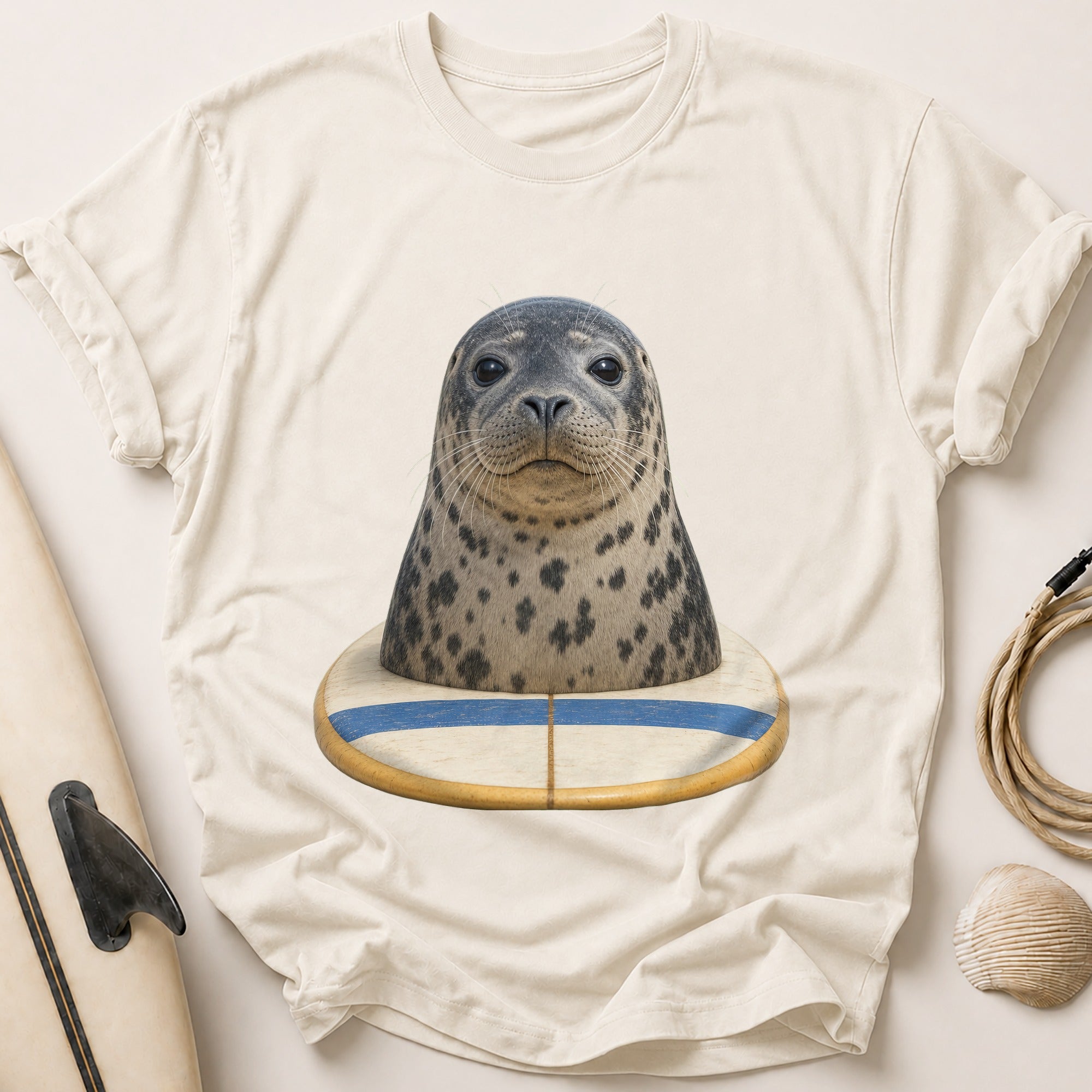 Harbour Seal Tee - Stone